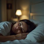 Why is Grief Worse at Night. Woman in bed unable to sleep.